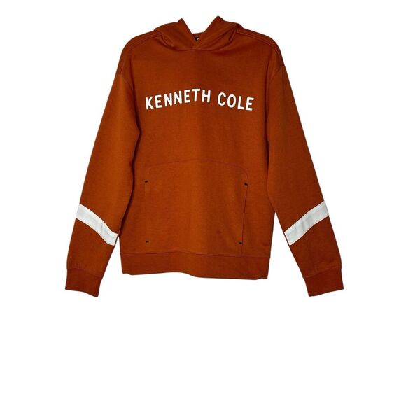 Kenneth Cole Pullover Hoodie Men Large Techni-Cole Burnt‎ Orange Active Outdoor - Picture 8 of 12